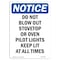 Signmission OSHA Notice, 7" Height, Do Not Blow Out Stovetop Or Oven Sign, 7" X 5", Portrait OS-NS-D-57-V-11088 - alternate 1